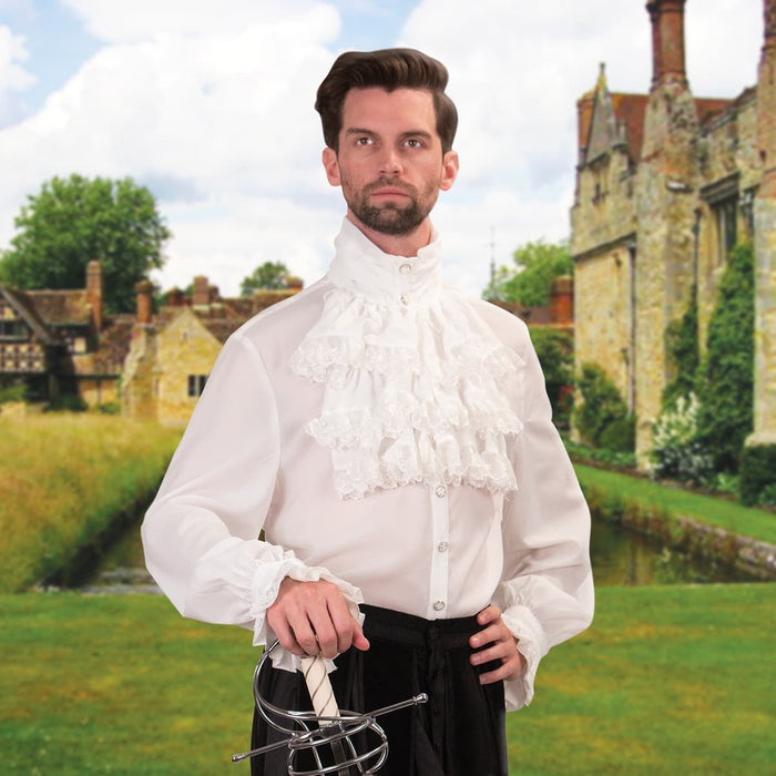 New Colonies White Ruffle Shirt