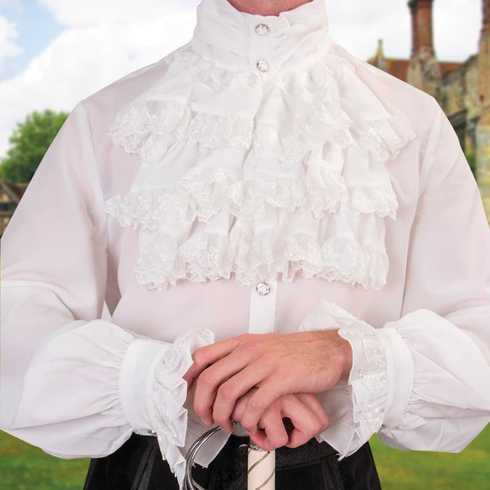 New Colonies White Ruffle Shirt