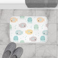 Kids Bath Mat Hot Nautical Fish Gender Neutral, Kids Shower Mat, Kids Bathtub Mat, Kids Bathroom Decor,  Kids Bathroom Accessories, Kids Modern Decor, Made in the USA | Pippa + June