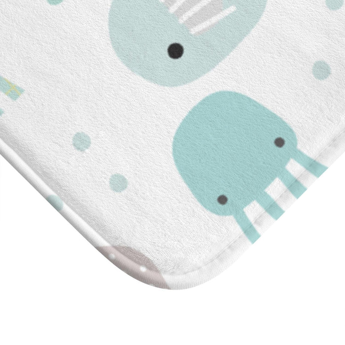 Kids Bath Mat Hot Nautical Fish Gender Neutral, Kids Shower Mat, Kids Bathtub Mat, Kids Bathroom Decor,  Kids Bathroom Accessories, Kids Modern Decor, Made in the USA | Pippa + June