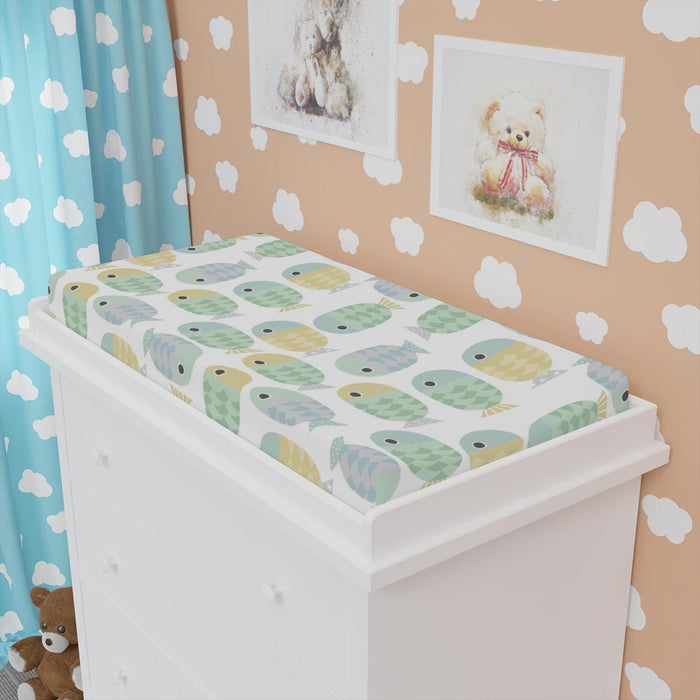 Neutral Unisex Baby Change Pad Cover Ocean, Baby Bedding + Decor