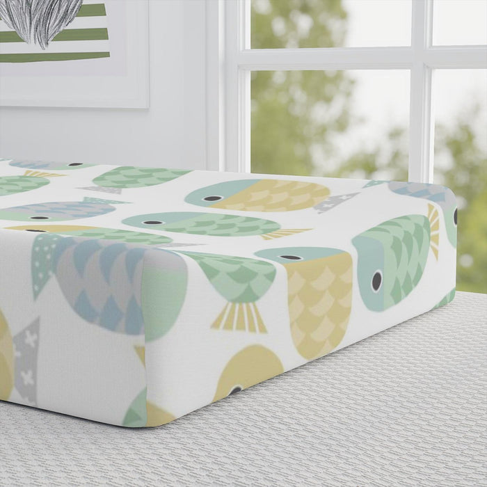 Neutral Unisex Baby Change Pad Cover Ocean, Baby Bedding + Decor