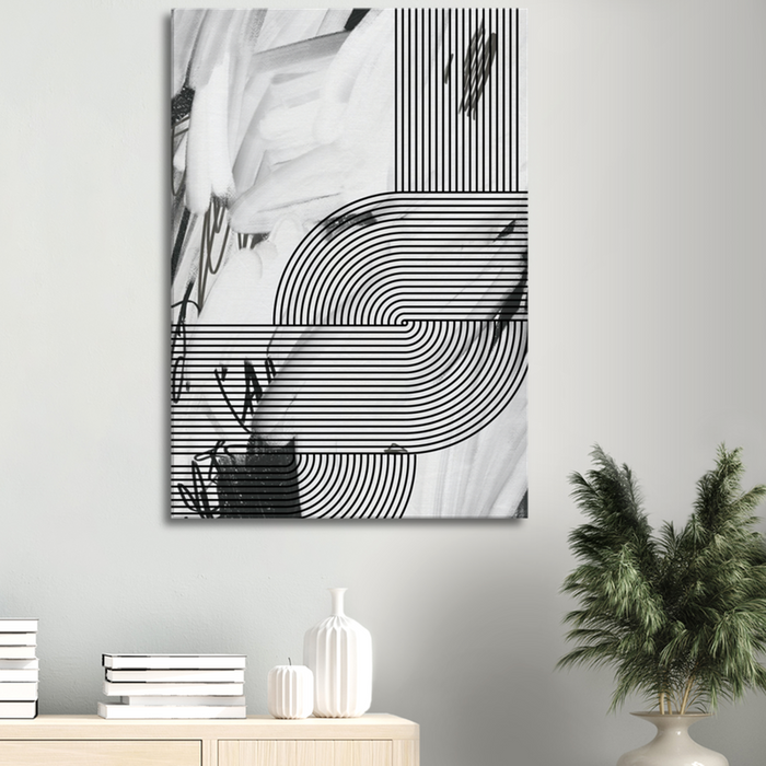 Abstract Wall Art Black White, Modern Canvas Art Prints, Abstract Art, Wall Decor, Modern Wall Prints, Made in the USA | PIPPA + JUNE