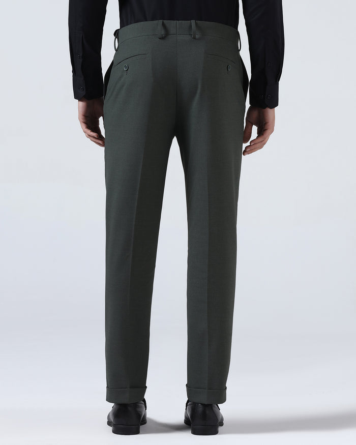 Olive Solid Trouser - Joshua