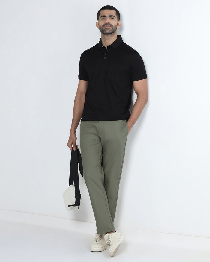 Olive Textured Khakis - Oak