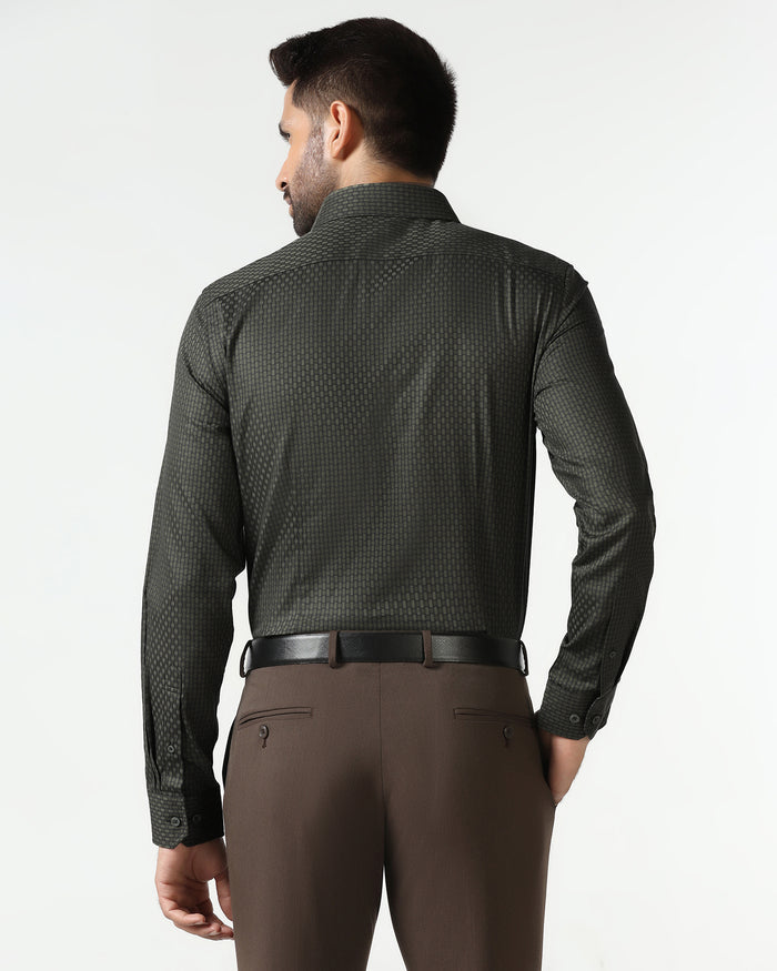 Olive Textured Shirt - Roster