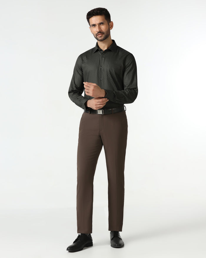 Olive Textured Shirt - Roster