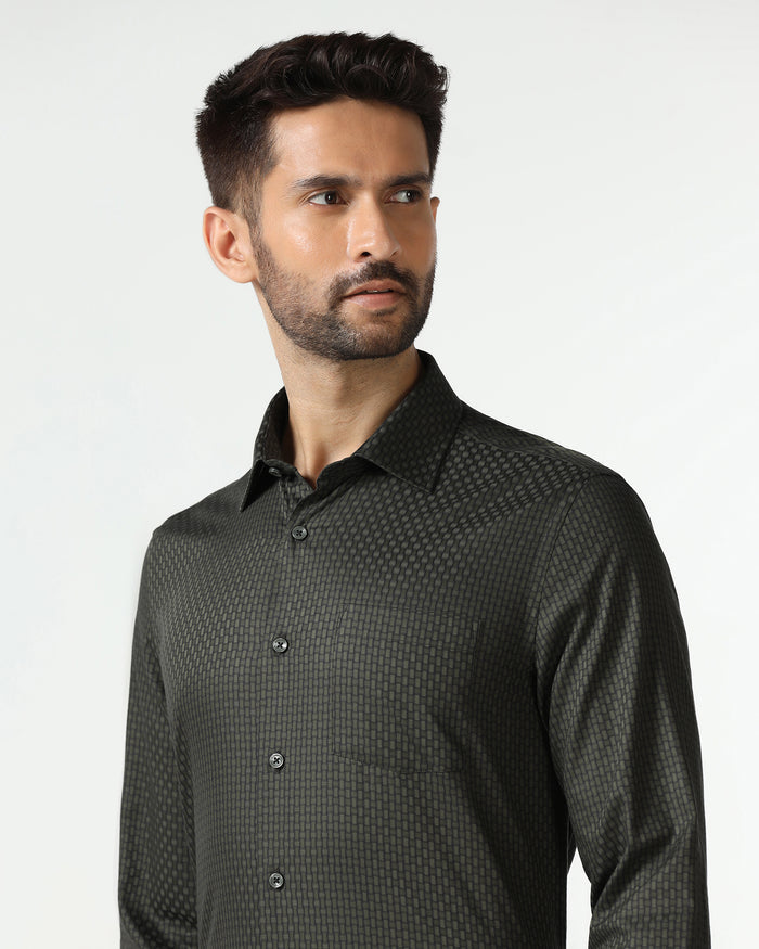 Olive Textured Shirt - Roster