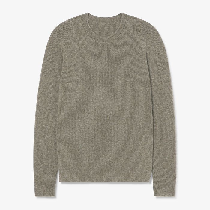 Packshot image of the ollie sweater in dark moss