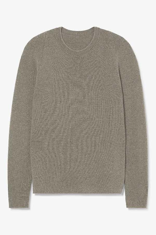 Packshot image of the ollie sweater in dark moss | Exclude | Still