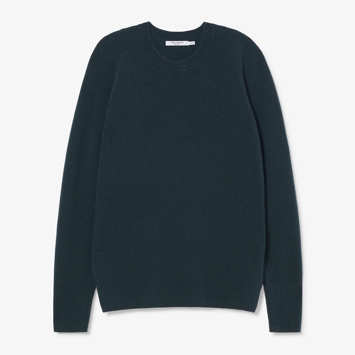 Packshot image of the ollie sweater in malachite