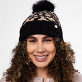 Only Curls Fluffy Leopard Satin-Lined Beanie - Only Curls