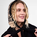 Only Curls Fluffy Leopard Satin-Lined Hood - Only Curls