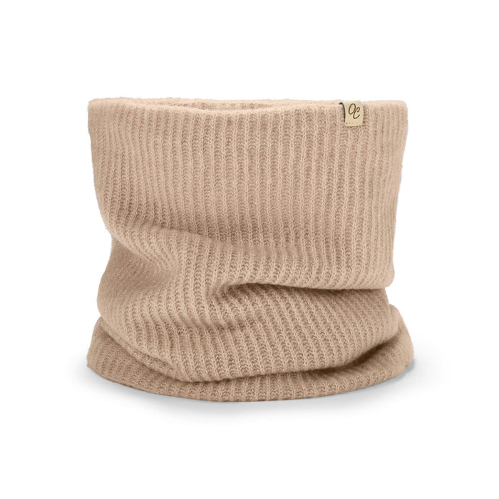 Only Curls Satin Lined Pom Beanie and Snood Set - Sadie in Sand - Only Curls