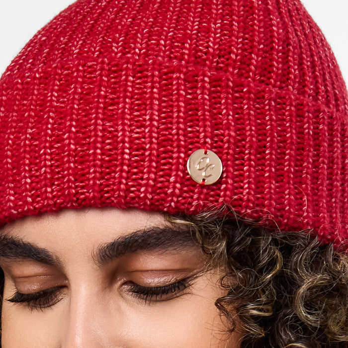 Only Curls Warm Red Super Soft Satin-Lined Beanie & Glove Set - Only Curls