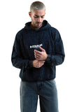 Orion Oversized Acid Wash Hoodie - Black