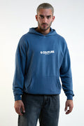 Orion Oversized Acid Wash Hoodie - Blue