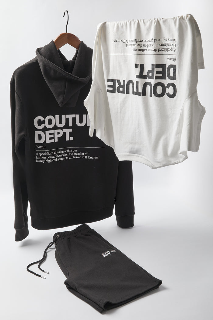 Osborne Shorts, Hoodies & T-Shirt Set - Black/White