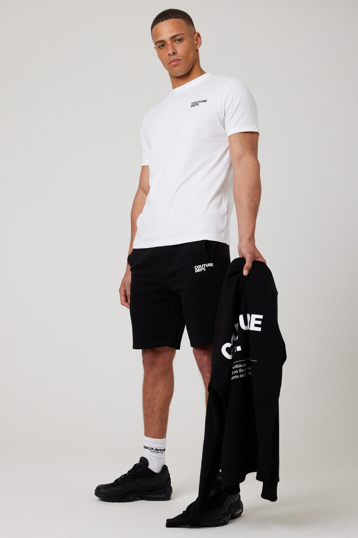 Osborne Shorts, Hoodies & T-Shirt Set - Black/White
