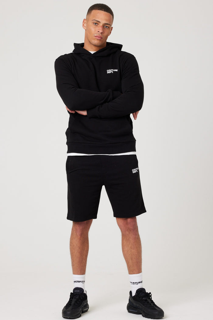 Osborne Shorts, Hoodies & T-Shirt Set - Black/White