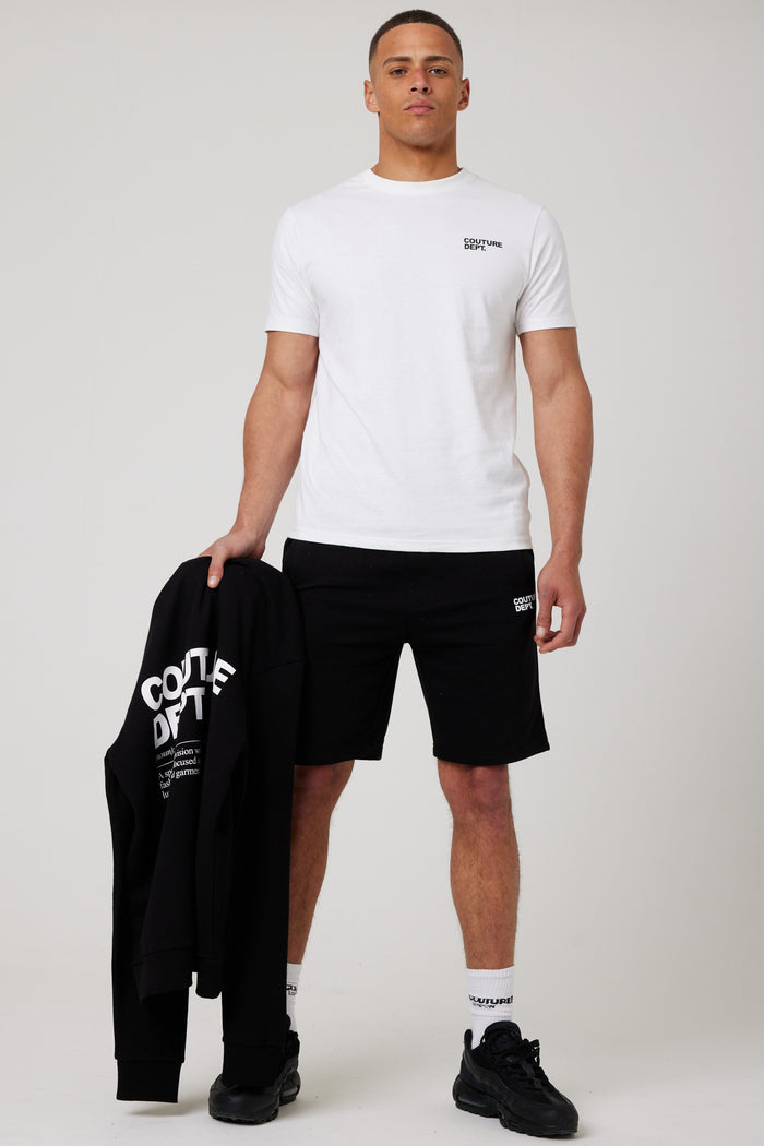 Osborne Shorts, Hoodies & T-Shirt Set - Black/White