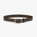 packshot image of the oval buckle belt in olive | Lead