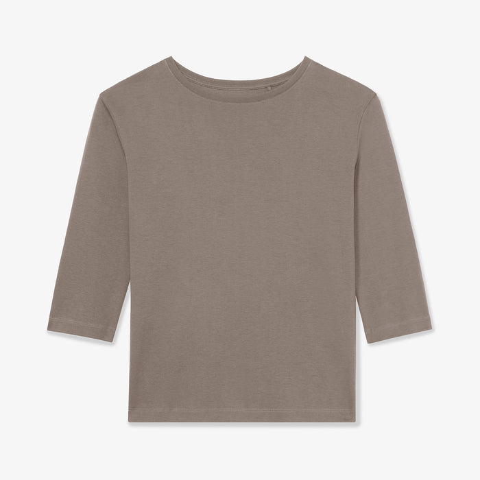 Packshot image of the owen t shirt in pebble