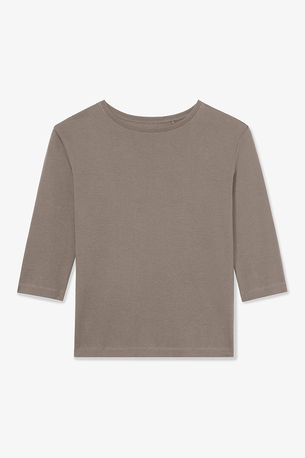 Packshot image of the owen t shirt in pebble | Still | Exclude