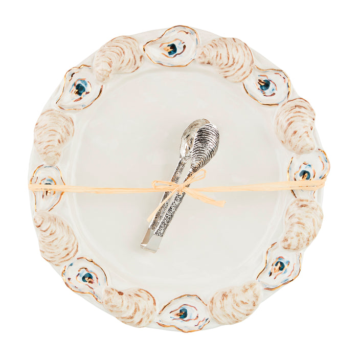 Oyster Round Platter Set