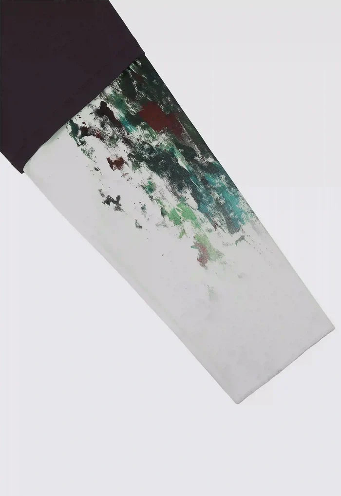 Paint Splatter Long Sleeve Oversized Tee