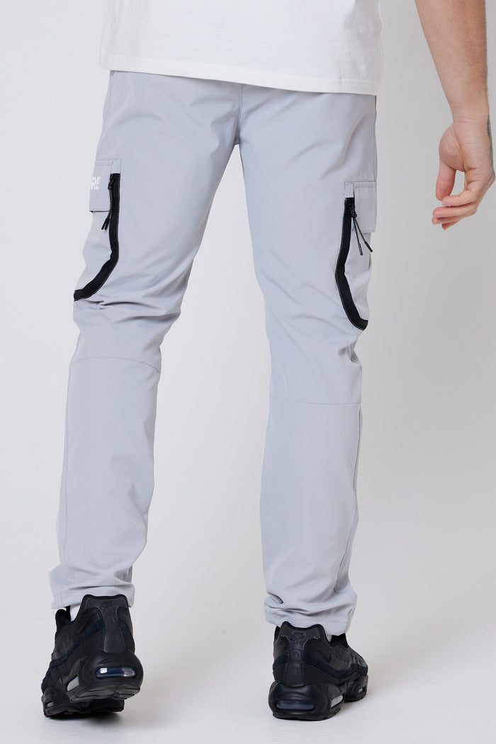 Parkfield Tapered Cargo Woven Pants - Light Grey