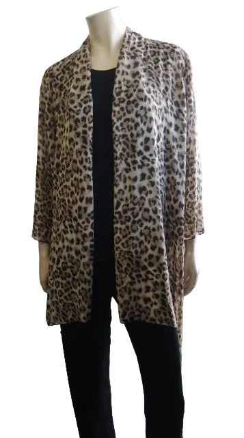 Party Girl Animal Print Chiffon Jacket