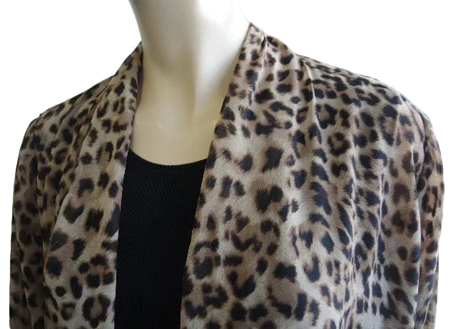 Party Girl Animal Print Chiffon Jacket
