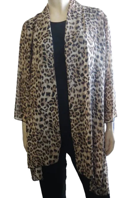 Party Girl Animal Print Chiffon Jacket