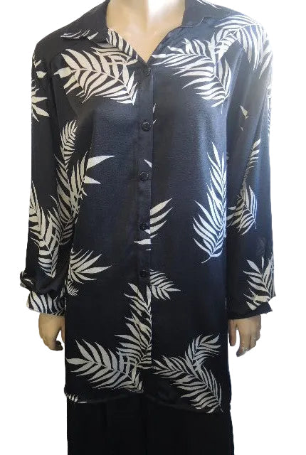 Party Girl Leaf Print Shirt