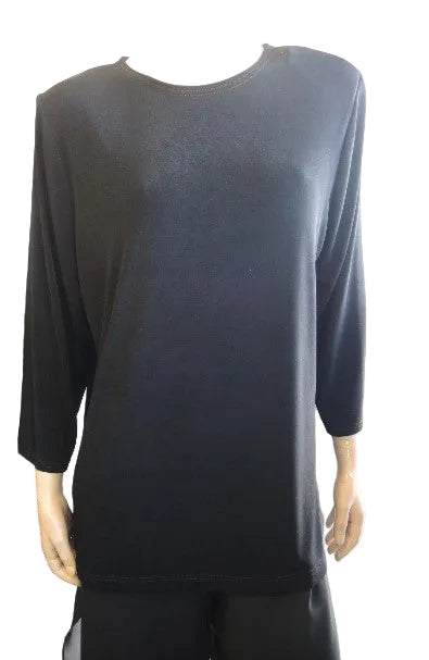 Peer Gynt 3/4 Sleeve Classic Neck Top.