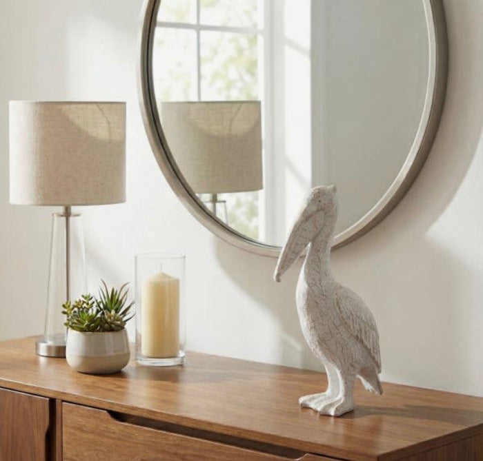 Pelican White Ceramic Standing