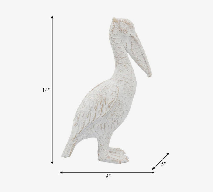 Pelican White Ceramic Standing
