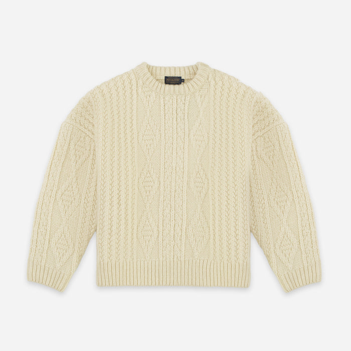 Pendleton Cable Knit Sweater - Cream