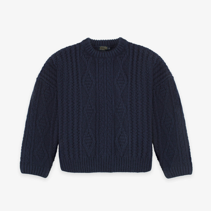 Pendleton Cable Knit Sweater - Navy