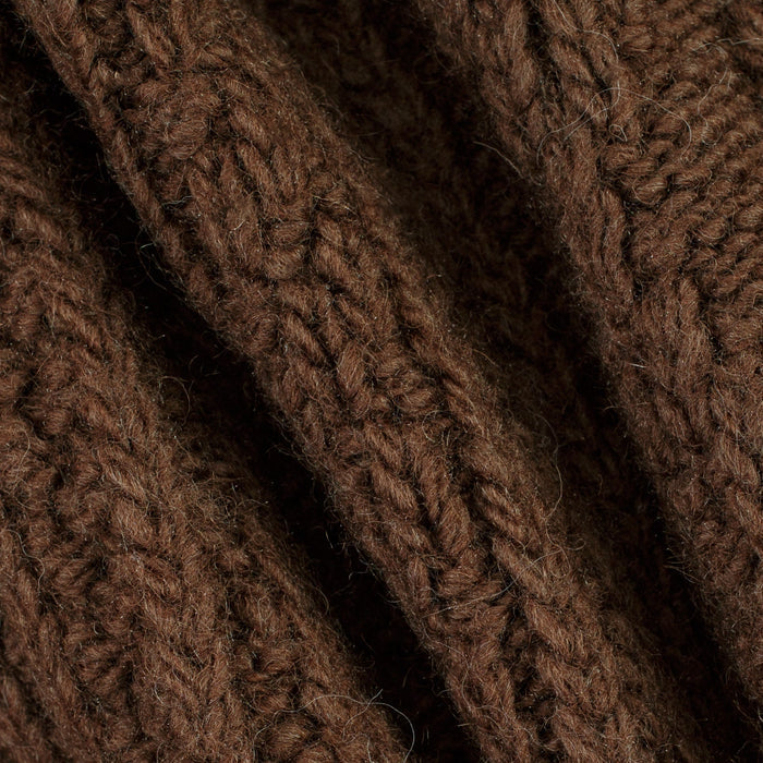 Pendleton Hoop Zip Cardigan - Brown