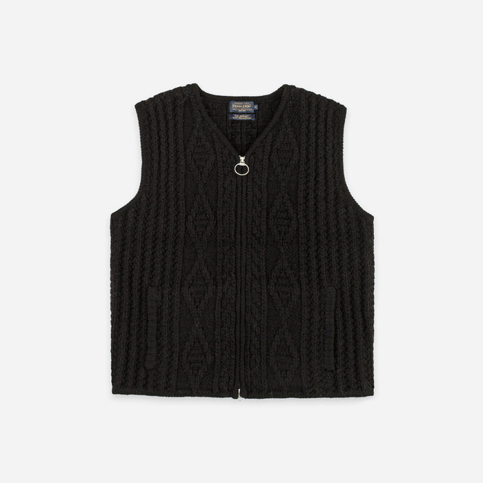 Pendleton Hoop Zip Vest - Black