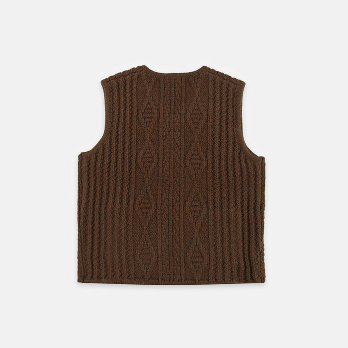 Pendleton Hoop Zip Vest - Brown