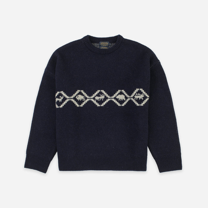 Pendleton Lost Trail Sweater - Navy
