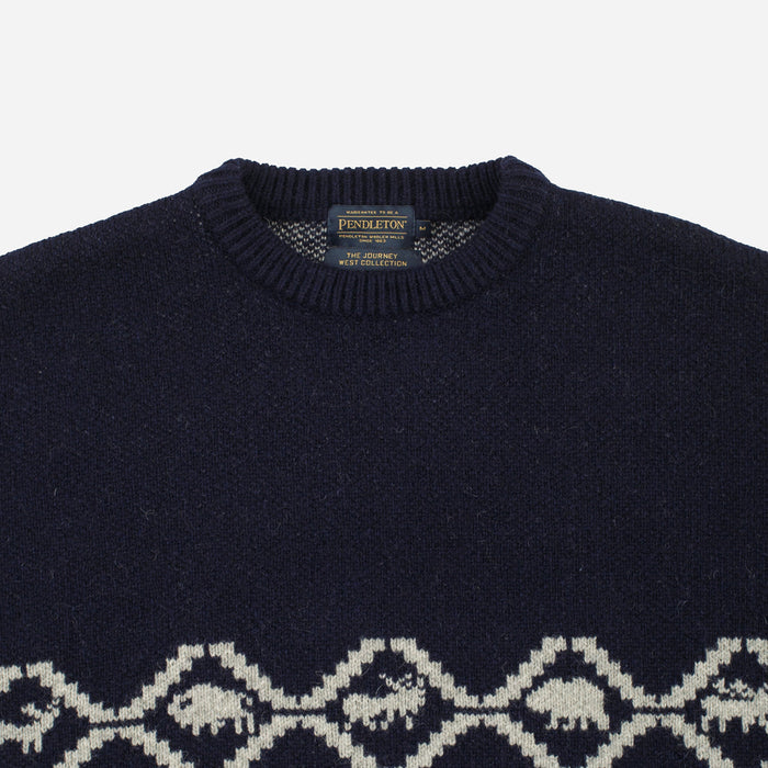 Pendleton Lost Trail Sweater - Navy