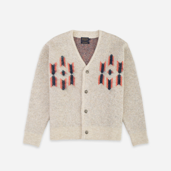 Pendleton Mohair Cardigan - Four Corners Ecru