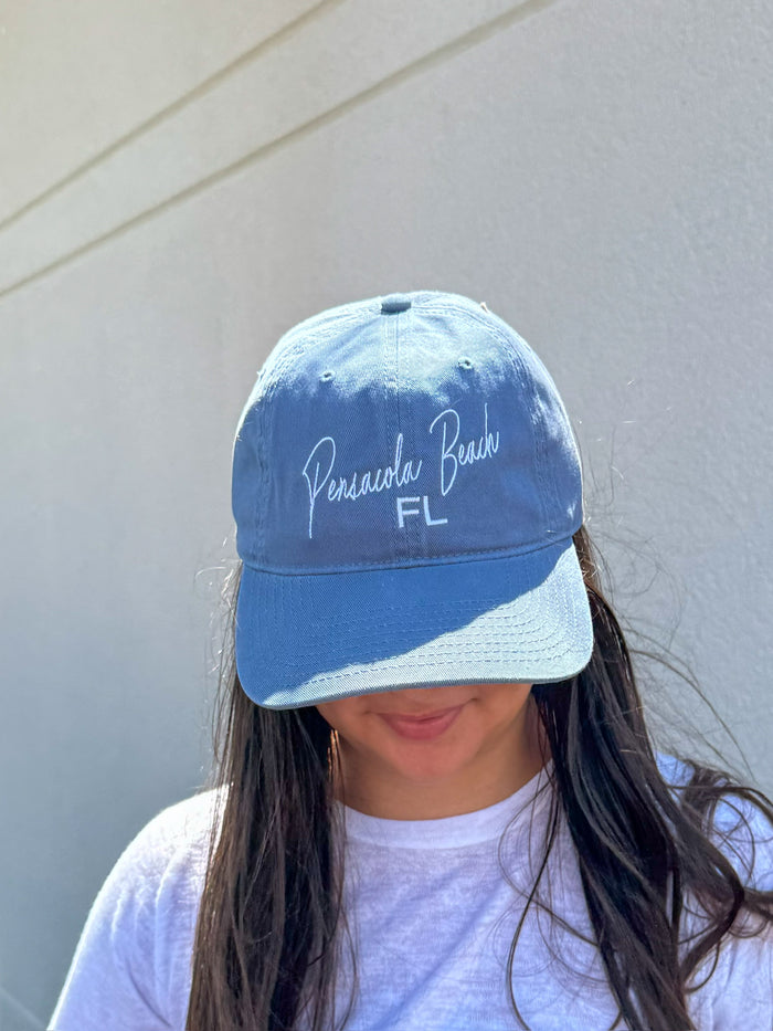 Navy Hat with "Pensacola Beach FL"