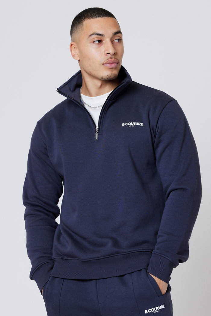 Pensbury 3-Pack Fleece 1/4 Zip Jumper- Black/Navy/Grey