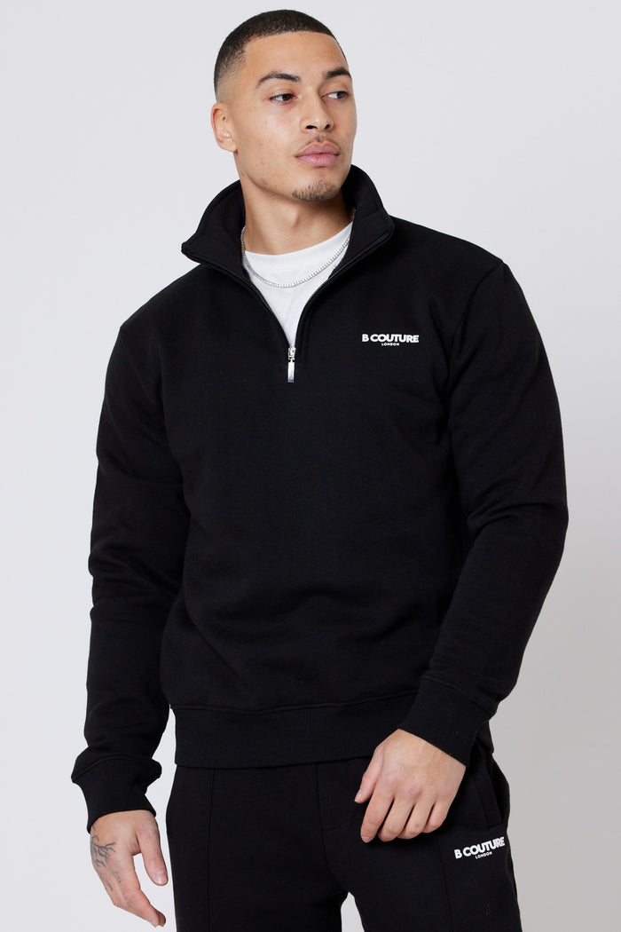 Pensbury 3-Pack Fleece 1/4 Zip Jumper- Black/Navy/Grey