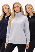 Pensbury Studio 3-Pack Fleece 1/4 Zip Jumper- Black/Navy/Grey